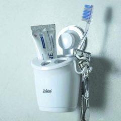 Κύπελλο για οδοντόβουρτσες και ξυραφάκι με βεντούζα 30122 BATHLUX