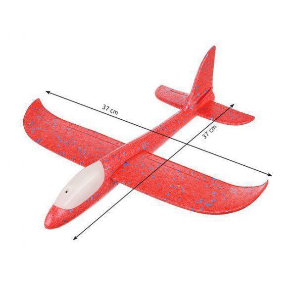 Συναρμολογούμενο αεροπλάνο από φελιζόλ με φως led, Κόκκινο