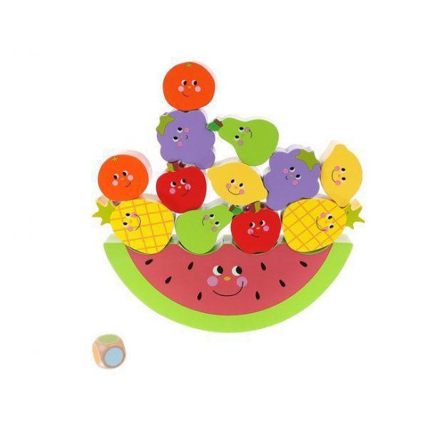 Ξύλινο παιχνίδι ισορροπίας  - Φρούτα