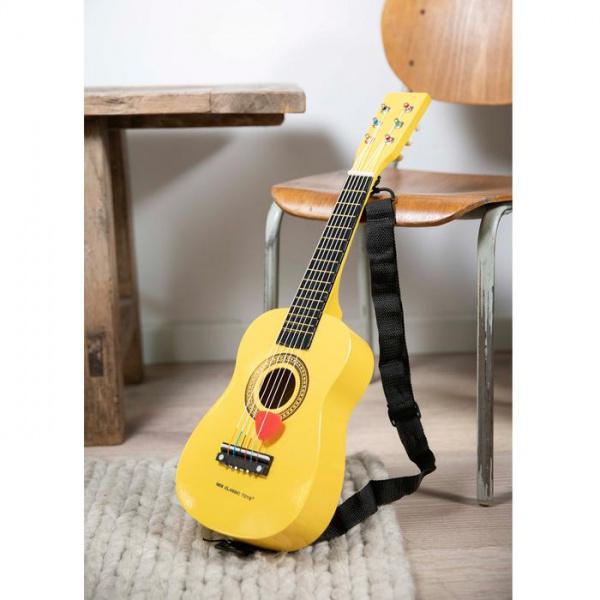 New Classic Toys Ξύλινη Κιθάρα Yellow