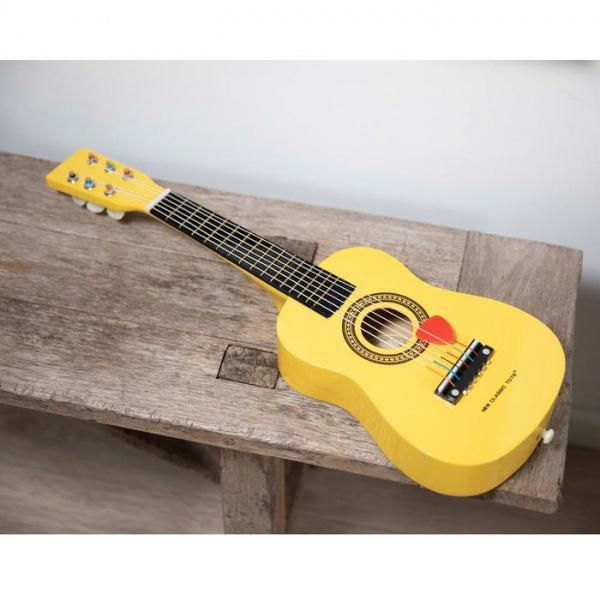 New Classic Toys Ξύλινη Κιθάρα Yellow