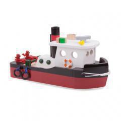 New Classic Toys Ξύλινο Ρυμουλκό Πλοίο