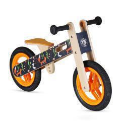 Zenit Ξύλινο Ποδήλατο Ισορροπίας Μαύρο - πορτοκαλί 'Αλεπού'