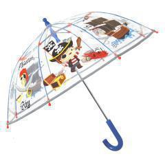 Παιδική ομπρέλα βροχής διάφανη, Πειρατής