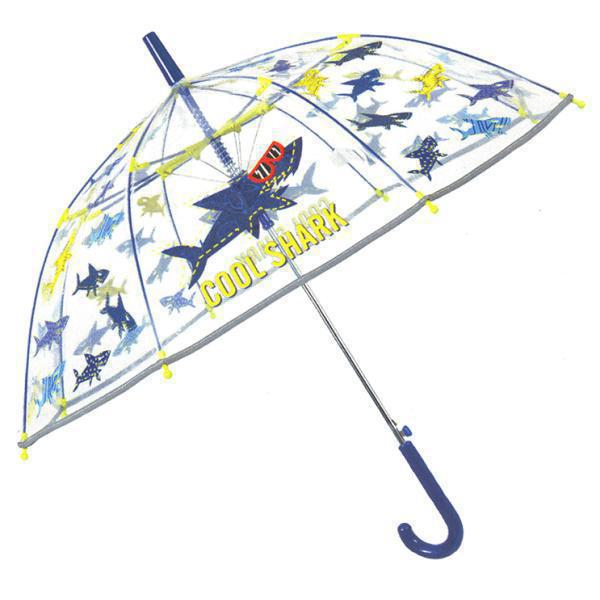 Παιδική ομπρέλα βροχής διάφανη, Cool Shark