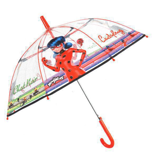 Παιδική ομπρέλα βροχής διάφανη αυτόματη, Miraculous