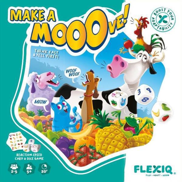 FlexiQ Επιτραπέζιο παιχνίδι με ζάρι & κάρτες 'Κάνε μια κίνηση'