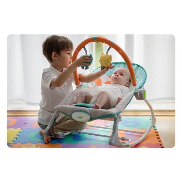 Ricokids Relax μωρού κούνια με παιχνίδια κουκουβάγια, 53x39x9cm