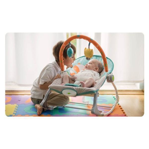 Ricokids Relax μωρού κούνια με παιχνίδια κουκουβάγια, 53x39x9cm
