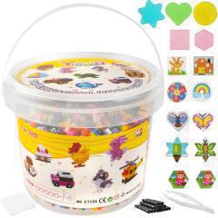 Παιχνίδι χάντρες σιδερώματος 5 διαφορετικές βάσεις και 5000 πέρλες για διαφορετικά σχέδια, Iron-on beads