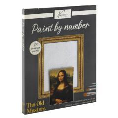 GRAFIX Ζωγραφική με αριθμούς 40x50cm, Mona Lisa