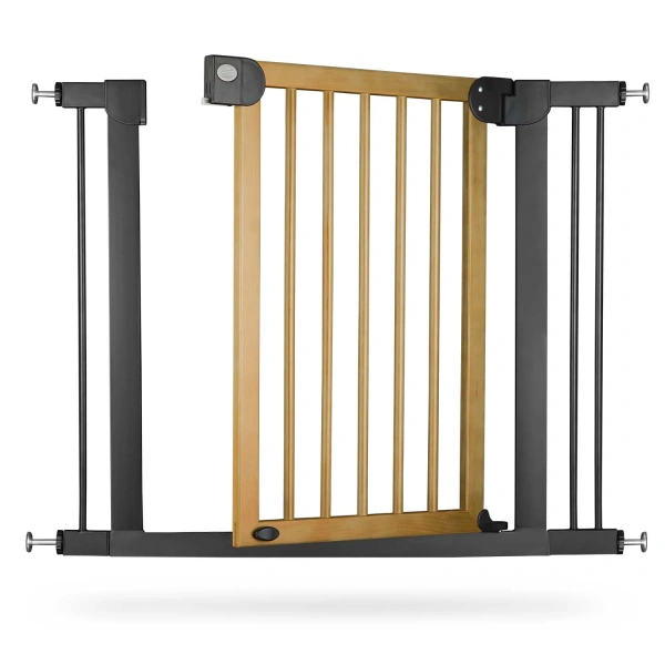 Nukido προστατευτική πόρτα για σκάλες και πόρτες για μωρά από ξύλο-μέταλο 76-104 cm