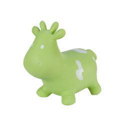 Hoppimals Φουσκωτό Αγελάδα Χοπ Χοπ, ζωγραφισμένο στο χέρι Πράσινη12m+.