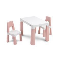 TOYZ Σετ Παιδικό Τραπέζι με Καρέκλες Ροζ
