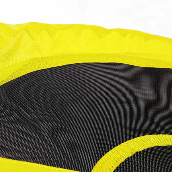 NEO SPORT Κρεμαστή στρογγυλή Κούνια φωλιά XL διαμέτρου 95 cm με υφασμάτινη αδιάβροχη επένδυση, σε Κίτρινο-Μαύρο χρώμα