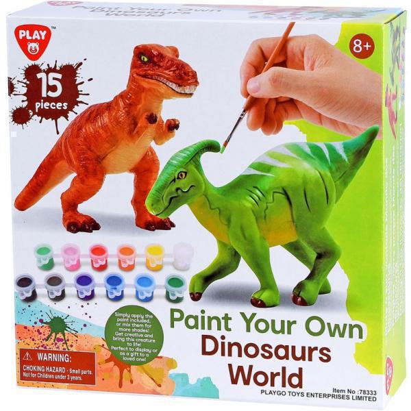 Playgo Paint Your Own-Dinosaurs World