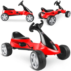 Ricokids Παιδικό Αυτοκινητάκι Go Kart με Πεντάλ "Κόκκινο"