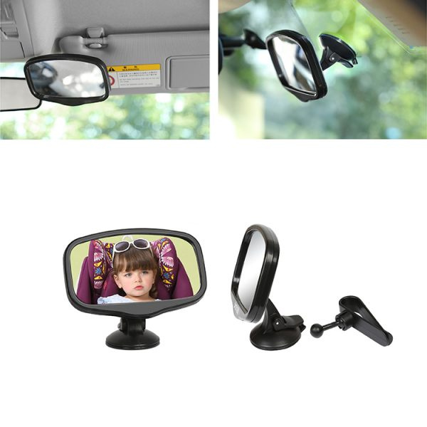 Middle 2 in 1 baby Mirror – Black